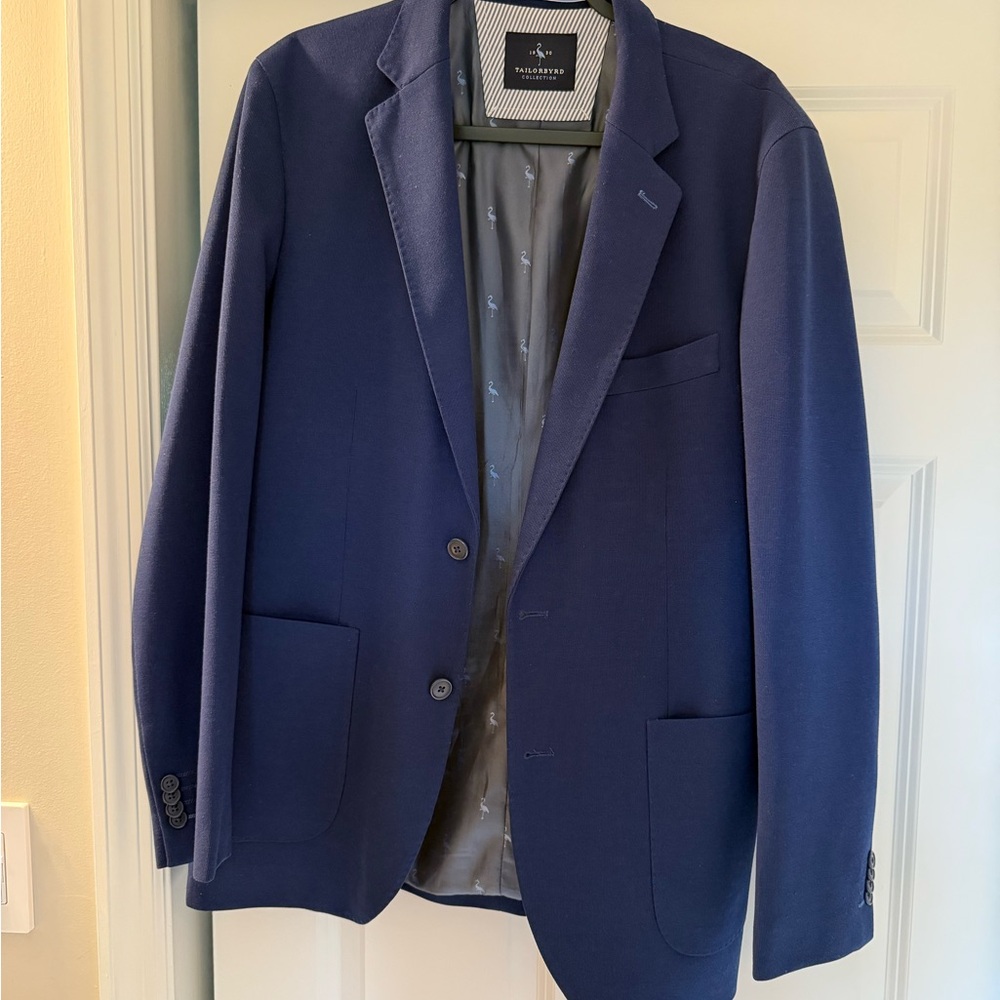 Tailorbyrd Navy Blue Men's Blazer Sport Coat